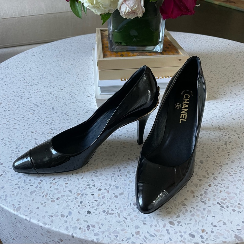 Patent Leather Chanel Heel